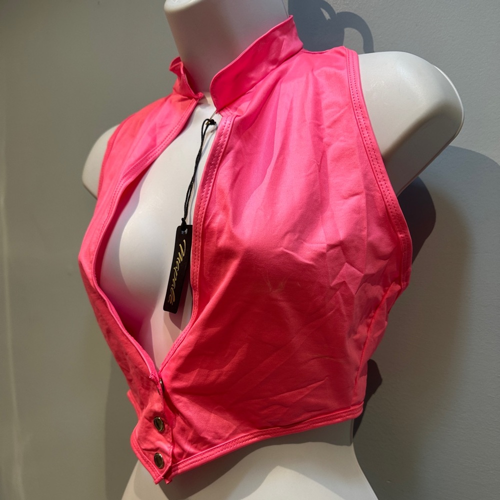 Mapale 2 Piece Neon Pink Set Medium New with Tags - Picture 4 of 12